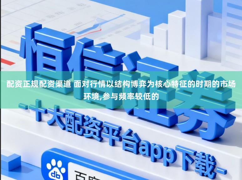 配资正规配资渠道 面对行情以结构博弈为核心特征的时期的市场环境，参与频率较低的